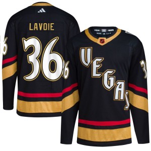 Youth Adidas Vegas Golden Knights Raphael Lavoie Gold Black Reverse Retro 2.0 Jersey - Authentic