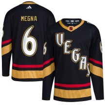 Youth Adidas Vegas Golden Knights Jaycob Megna Gold Black Reverse Retro 2.0 Jersey - Authentic