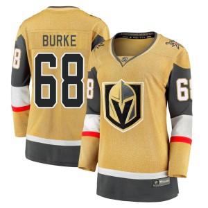 Women's Fanatics Branded Vegas Golden Knights Callahan Burke Gold Breakaway 2020/21 Alternate Jersey - Premier