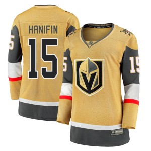 Women's Fanatics Branded Vegas Golden Knights Noah Hanifin Gold Breakaway 2020/21 Alternate Jersey - Premier
