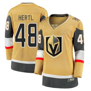 Women's Fanatics Branded Vegas Golden Knights Tomas Hertl Gold Breakaway 2020/21 Alternate Jersey - Premier