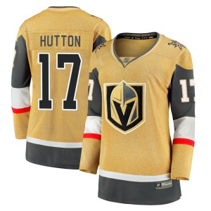 Women's Fanatics Branded Vegas Golden Knights Ben Hutton Gold Breakaway 2020/21 Alternate Jersey - Premier