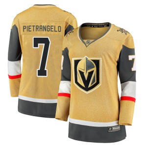 Women's Fanatics Branded Vegas Golden Knights Alex Pietrangelo Gold Breakaway 2020/21 Alternate Jersey - Premier