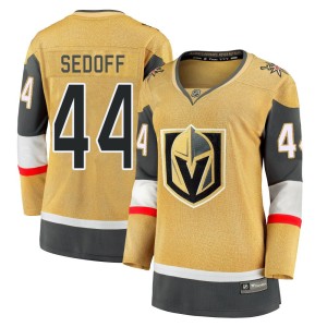 Women's Fanatics Branded Vegas Golden Knights Christoffer Sedoff Gold Breakaway 2020/21 Alternate Jersey - Premier