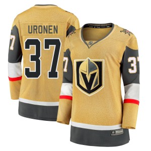 Women's Fanatics Branded Vegas Golden Knights Tuomas Uronen Gold Breakaway 2020/21 Alternate Jersey - Premier