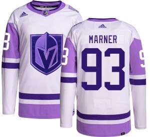 Men's Adidas Vegas Golden Knights Mitch Marner Gold Hockey Fights Cancer Jersey - Authentic