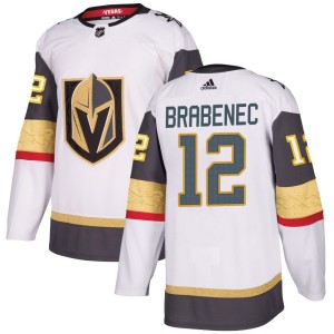 Men's Adidas Vegas Golden Knights Jakub Brabenec Gold White Away Jersey - Authentic