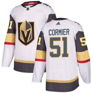 Men's Adidas Vegas Golden Knights Lukas Cormier Gold White Away Jersey - Authentic
