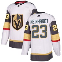 Men's Adidas Vegas Golden Knights Cole Reinhardt Gold White Away Jersey - Authentic