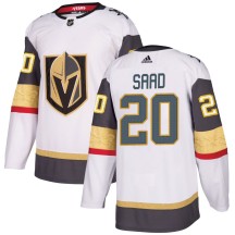 Men's Adidas Vegas Golden Knights Brandon Saad Gold White Away Jersey - Authentic