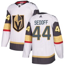 Men's Adidas Vegas Golden Knights Christoffer Sedoff Gold White Away Jersey - Authentic
