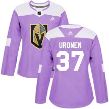 Women's Adidas Vegas Golden Knights Tuomas Uronen Purple Fights Cancer Practice Jersey - Authentic