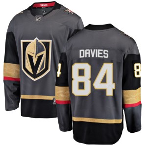 Men's Fanatics Branded Vegas Golden Knights Jeremy Davies Gold Black Home Jersey - Breakaway