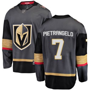 Men's Fanatics Branded Vegas Golden Knights Alex Pietrangelo Gold Black Home Jersey - Breakaway