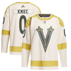 Men's Adidas Vegas Golden Knights Viliam Kmec Gold Cream 2024 Winter Classic Primegreen Jersey - Authentic