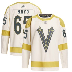 Men's Adidas Vegas Golden Knights Dysin Mayo Gold Cream 2024 Winter Classic Primegreen Jersey - Authentic