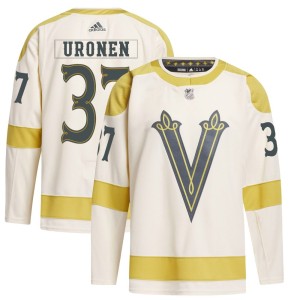 Men's Adidas Vegas Golden Knights Tuomas Uronen Gold Cream 2024 Winter Classic Primegreen Jersey - Authentic
