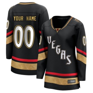 Women's Fanatics Branded Vegas Golden Knights Custom Gold Custom Black Special Edition 2.0 Jersey - Breakaway