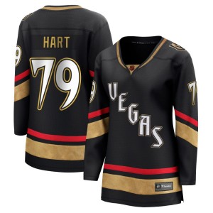 Women's Fanatics Branded Vegas Golden Knights Carter Hart Gold Black Special Edition 2.0 Jersey - Breakaway