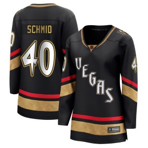 Women's Fanatics Branded Vegas Golden Knights Akira Schmid Gold Black Special Edition 2.0 Jersey - Breakaway