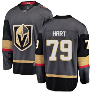 Youth Fanatics Branded Vegas Golden Knights Carter Hart Gold Black Home Jersey - Breakaway