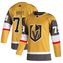 Youth Adidas Vegas Golden Knights Carter Hart Gold 2020/21 Alternate Jersey - Authentic