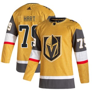 Youth Adidas Vegas Golden Knights Carter Hart Gold 2020/21 Alternate Jersey - Authentic