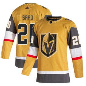 Youth Adidas Vegas Golden Knights Brandon Saad Gold 2020/21 Alternate Jersey - Authentic